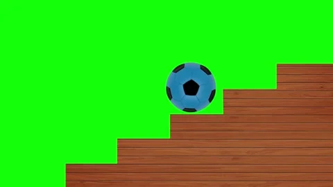 Soccer Ball Horizontal 16:9 Green Screen Video stock 340458079