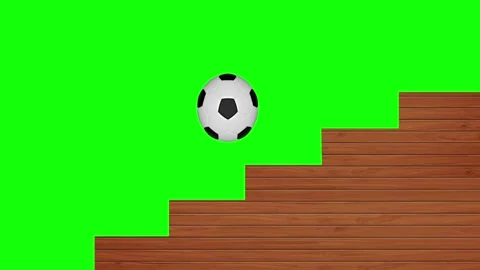 Soccer Ball Horizontal 16:9 Green Screen Stock Footage 340460613