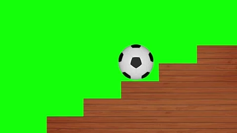 Soccer Ball Horizontal 16:9 Green Screen Video stock 340460622