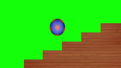 Soccer Ball Horizontal 16:9 Green Screen Vídeo Stock 340460959
