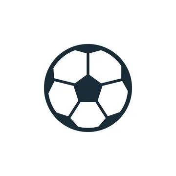 Soccer Ball Icon Design Template Elements Illustrazione stock