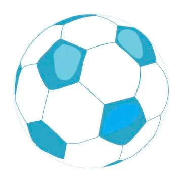 Soccer ball icon. Flat vector illustration on white background.  Illustrazione stock