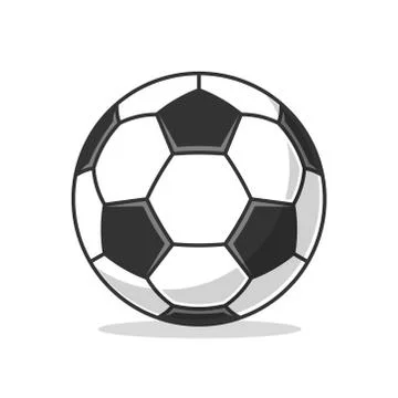 Soccer ball icon Flat vector Illustrazione stock