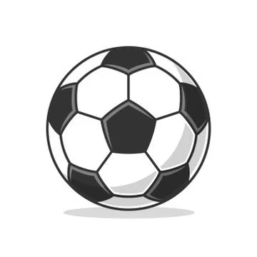 Soccer ball icon Flat vector Stock Illustration