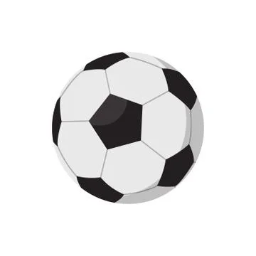 Soccer ball icon. Flat vector illustration on white background. EPS 10 스톡 일러스트