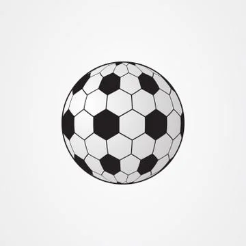 Soccer ball icon logo vector Illustrazione stock
