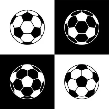 Soccer ball icons Flat vector Stock Illustration