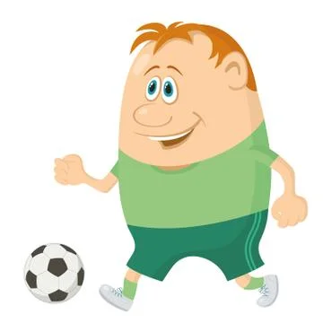 Soccer with ball Illustrazione stock