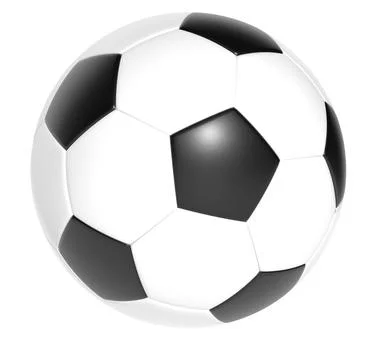 Soccer ball isolate on white background Stock Photos