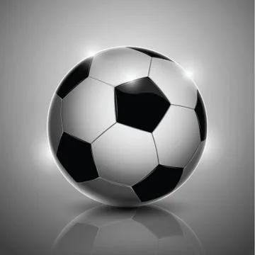 Soccer ball isolated on background Stock Illustration