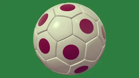 A soccer ball isolated on green screen background 動画素材 336949020