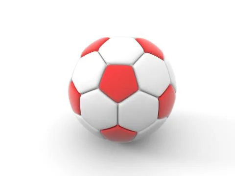 Soccer ball. Isolated object on white background. 3d render 스톡 일러스트