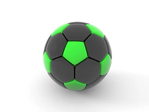 Soccer ball. Isolated object on white background. 3d render Stock Illustration