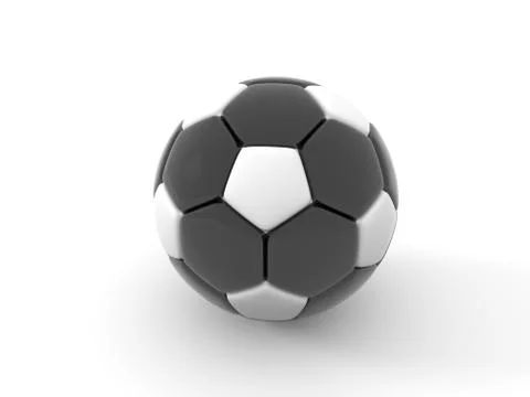 Soccer ball. Isolated object on white background. 3d render イラスト素材