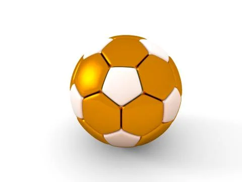 Soccer ball. Isolated object on white background. 3d render イラスト素材