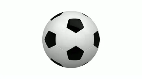 Soccer ball isolated on white background Stock Footage 11153662