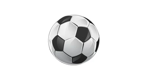 Soccer ball isolated on white background Video stock 123233033