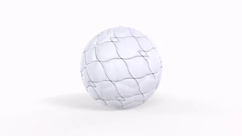 Soccer ball isolated on white background Stock Footage 308452328