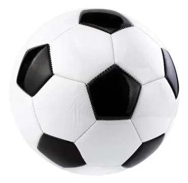 Soccer ball isolated on white background with clipping path Illustrazione stock