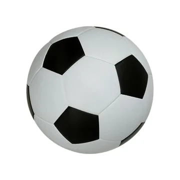 Soccer ball isolated on white background with clipping paths Stock Photos