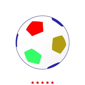 Soccer ball it is icon . Stock Illustration