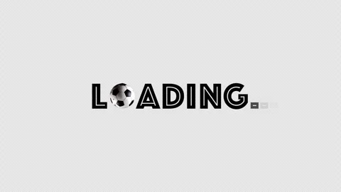 Soccer ball loading screen animation with spinning soccer ball Stock Footage 335424533