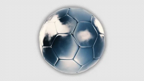 Soccer Ball Loop Animation with Alpha Channel Transparent Background Stock Footage 328332586
