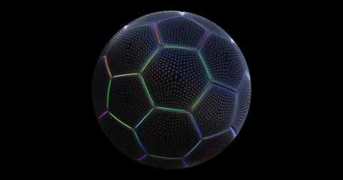 Soccer ball network 库存插图