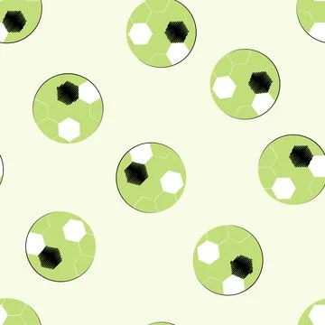 Soccer ball pattern Stock Illustration