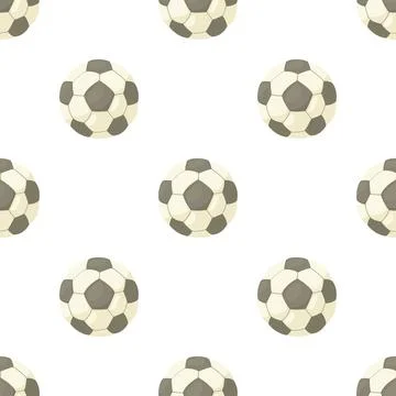 Soccer ball pattern seamless vector Illustrazione stock