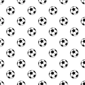 Soccer ball pattern vector Illustrazione stock
