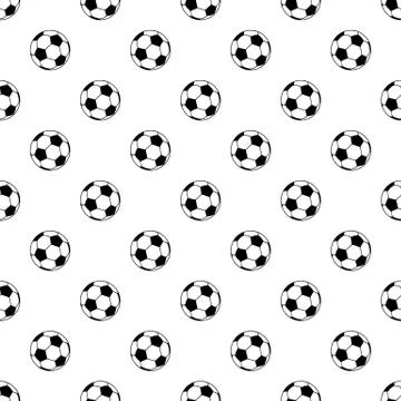 Soccer ball pattern vector seamless Illustrazione stock