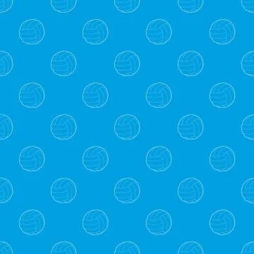 Soccer ball pattern vector seamless blue Illustrazione stock