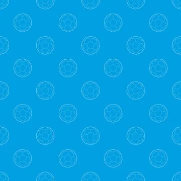 Soccer ball pattern vector seamless blue 스톡 일러스트