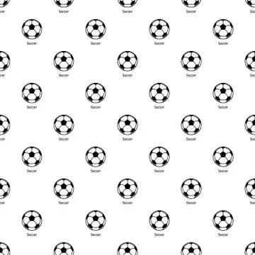 Soccer ball pattern vector seamless Illustrazione stock