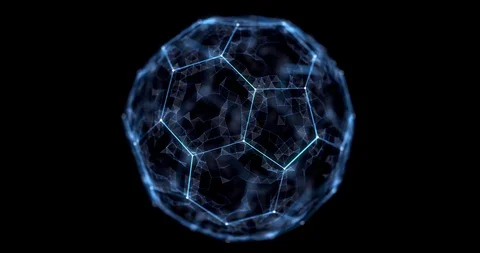Soccer Ball Plexus looking Video stock 105724485