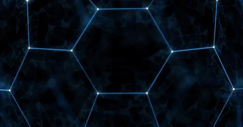 Soccer ball plexus network 库存插图