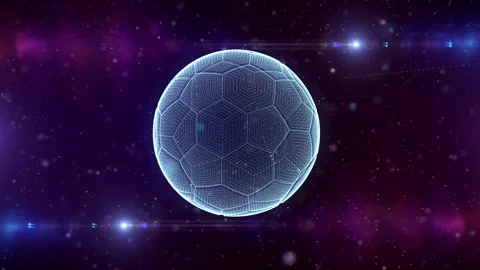 Soccer Ball Projection Stock Footage 252814610