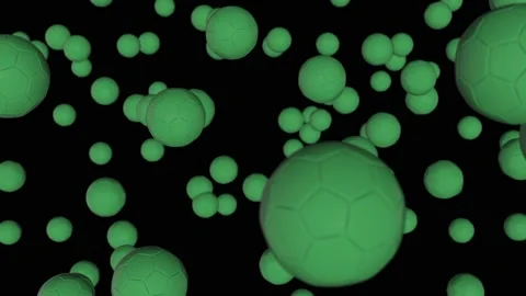 Soccer Ball Rain Video stock 146733930