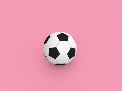 Soccer ball on a red background. Illustrazione stock