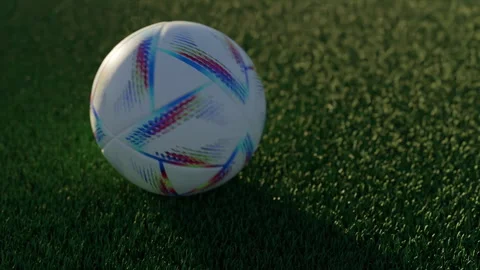 Soccer ball rolling Stock Footage 270843259