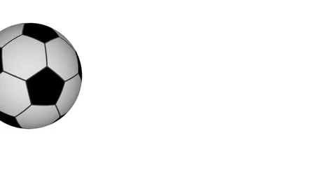 Soccer ball rotating on the white background.  Stock Footage 78173437