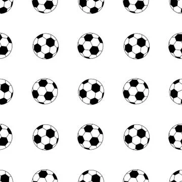 Soccer ball seamless Stock Illustration