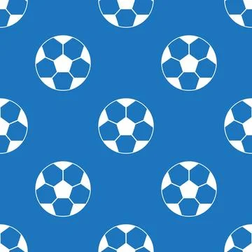 Soccer ball seamless looping texture pattern Illustrazione stock
