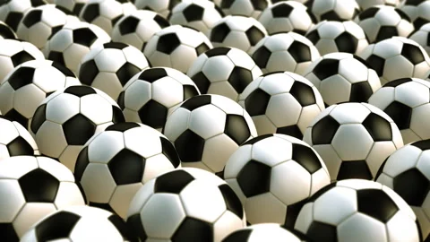 Soccer Ball Seamless Pattern Animation for Sports Background Stock Footage 323696485