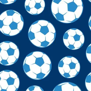 Soccer ball seamless pattern Stock Illustration