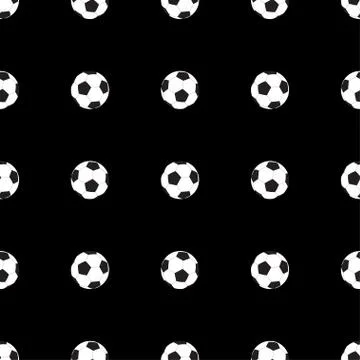 Soccer ball seamless pattern Illustrazione stock