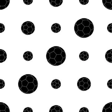 Soccer ball seamless pattern Stock-Illustration