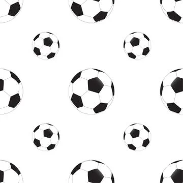 Soccer ball seamless pattern Stock-Illustration