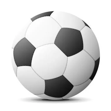 Soccer ball with shadow Stock Illustration